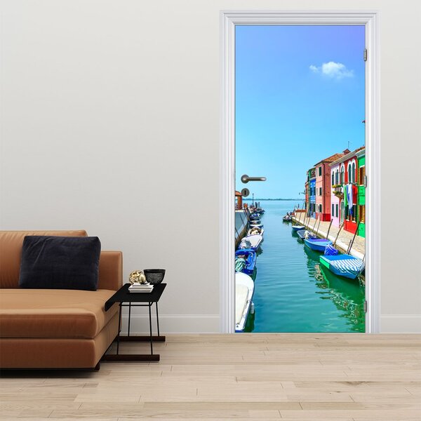 Fototapeta na dveře - Ostrov Burano (95x205cm)