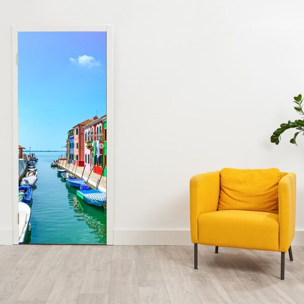 Fototapeta na dveře - Ostrov Burano (95x205cm)