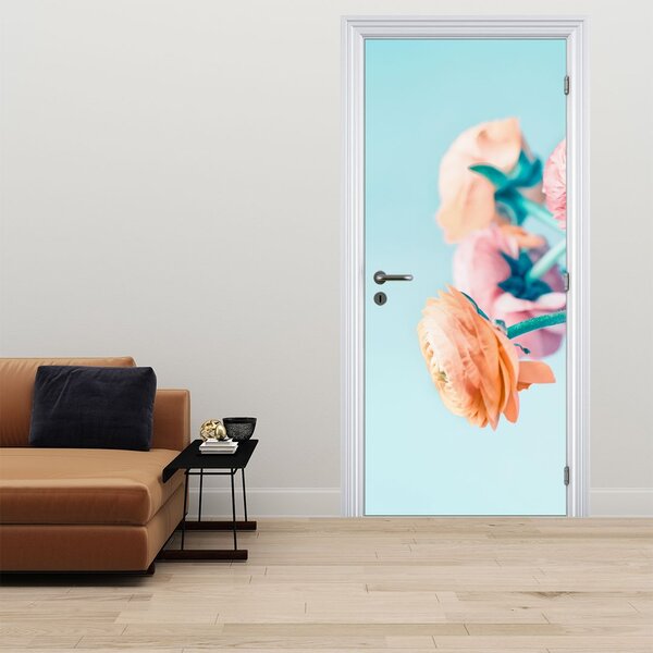 Fototapeta na dveře - Květiny ve váze (95x205cm)