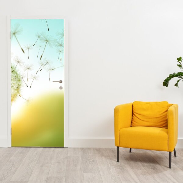 Fototapeta na dveře - Pampeliška ve větru (95x205cm)
