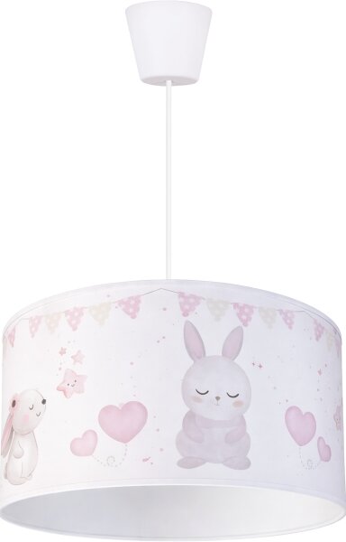 Brilagi - LED Dětský lustr na lanku BOBO 1xE27/60W/230V pr. 35 cm bílá/zvířátka