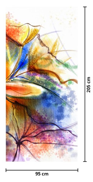 Fototapeta na dveře - Květina (95x205cm)