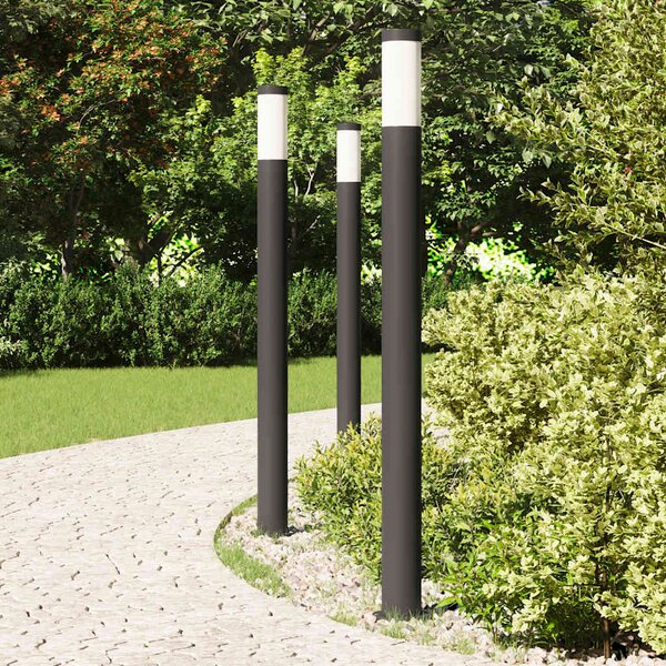 Sloupková světla 3 ks 110 cm nerezová ocel IP44