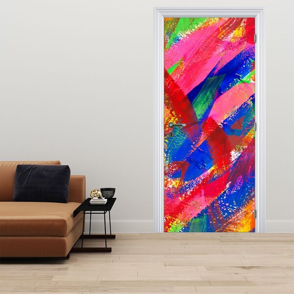 Fototapeta na dveře - Barevná abstrakce (95x205cm)