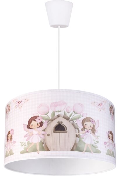 Brilagi - LED Dětský lustr na lanku BOBO 1xE27/60W/230V pr. 35 cm růžová/víly