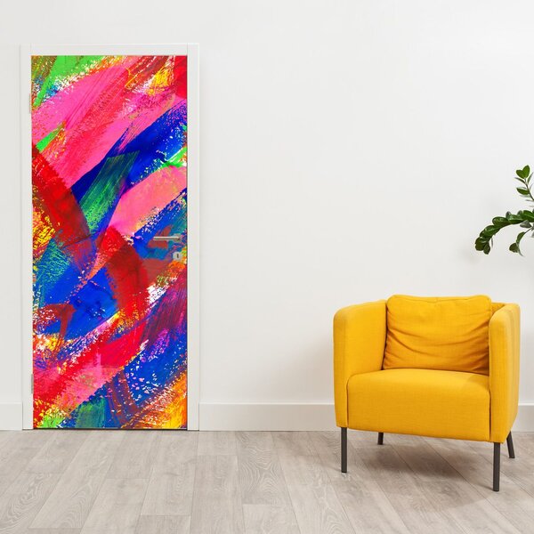 Fototapeta na dveře - Barevná abstrakce (95x205cm)