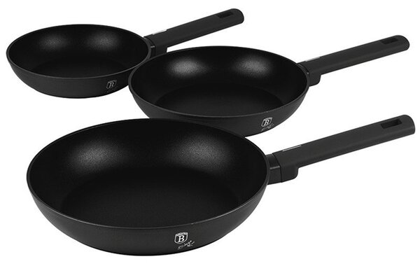 Sada pánví s titanovým povrchem 3 ks Matte Black Collection