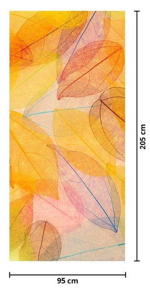 Fototapeta na dveře - Pozadí z podzimního listí (95x205cm)