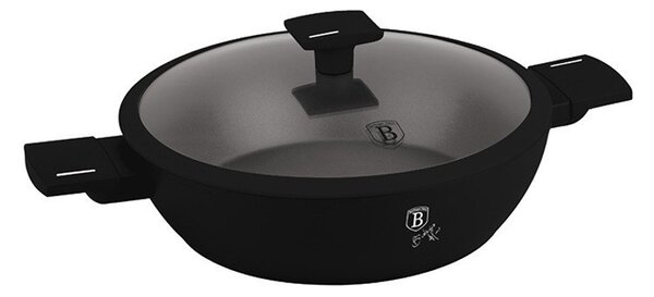 Pánev hluboká s titanovým povrchem a poklicí 28 cm Matte Black Collection