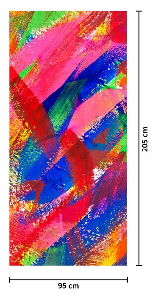 Fototapeta na dveře - Barevná abstrakce (95x205cm)