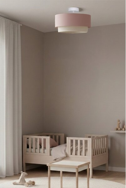 Brilagi - LED Přisazený lustr BOHO BOBO 1xE27/60W/230V pr. 40 cm růžová/krémová