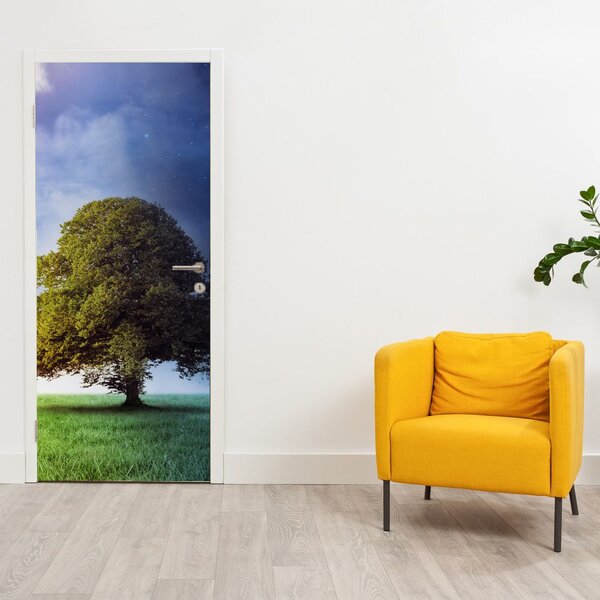 Fototapeta na dveře - Den a noc (95x205cm)