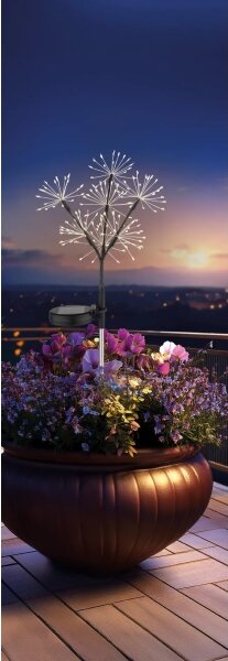 Globo 36092 - LED Solární svítidlo 3xLED/0,06W/3V IP44 ohňostroj