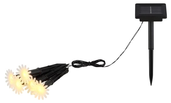 Globo 36354-5 - LED Solární řetěz 5xLED/0,06W/3V IP44 květy