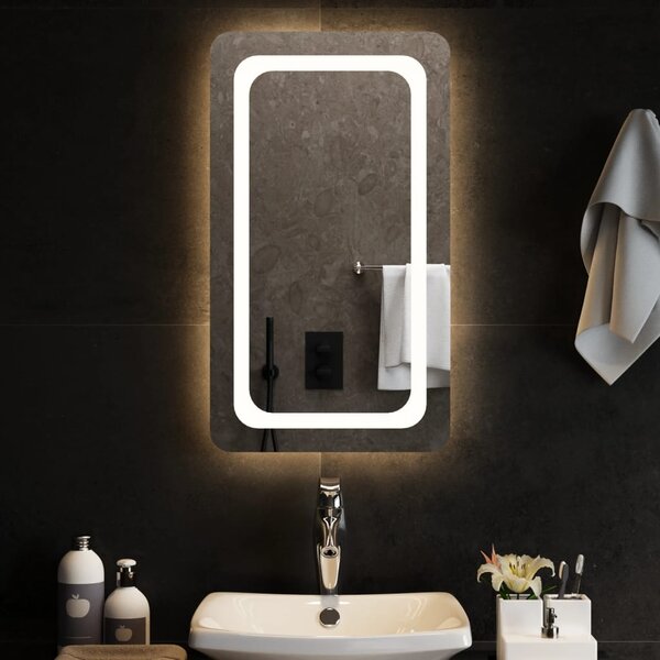 Koupelnové zrcadlo s LED osvětlením 40x70 cm