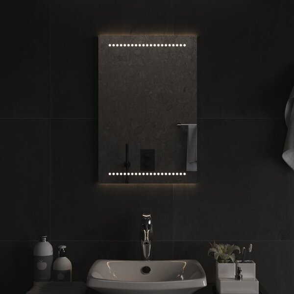 Koupelnové zrcadlo s LED osvětlením 40x60 cm