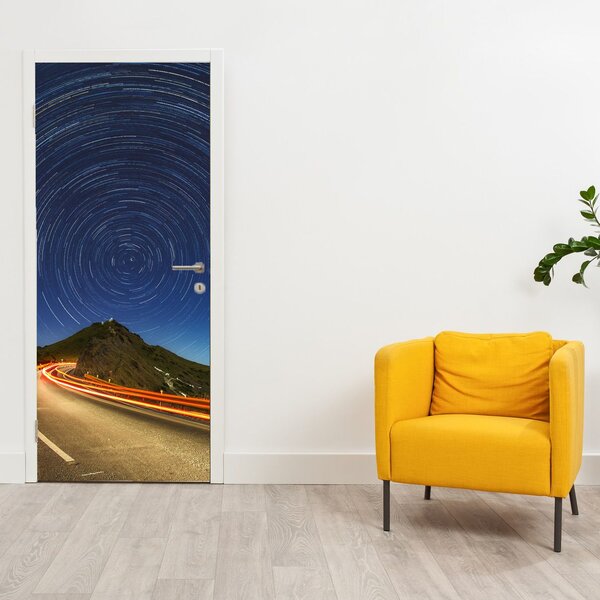 Fototapeta na dveře - Rotující hvězdy (95x205cm)