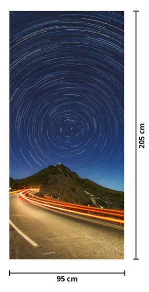Fototapeta na dveře - Rotující hvězdy (95x205cm)