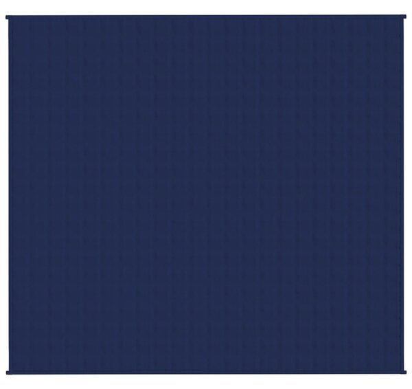 Zátěžová deka modrá 200 x 230 cm 9 kg textil