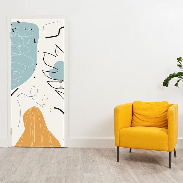 Fototapeta na dveře - Ilustrace listu (95x205cm)