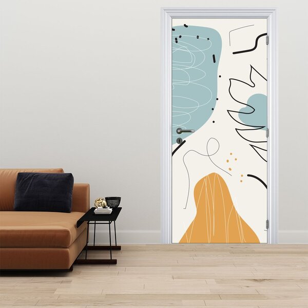 Fototapeta na dveře - Ilustrace listu (95x205cm)