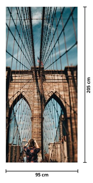 Fototapeta na dveře - Brooklynský most (95x205cm)