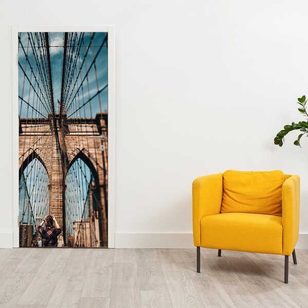 Fototapeta na dveře - Brooklynský most (95x205cm)