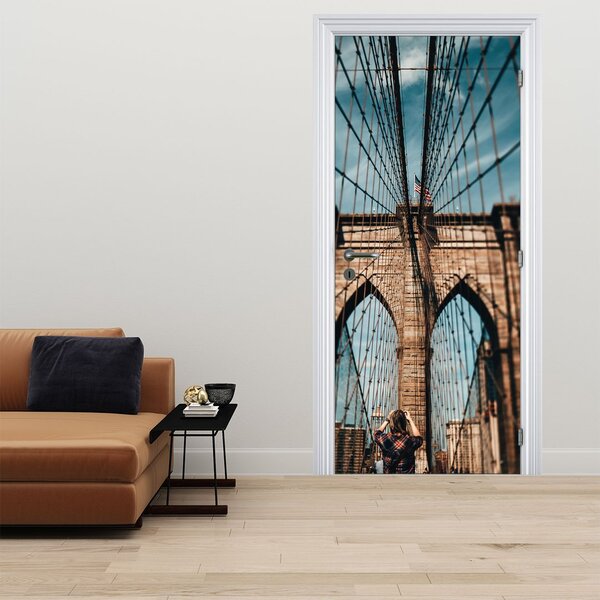 Fototapeta na dveře - Brooklynský most (95x205cm)