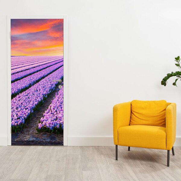 Fototapeta na dveře - Květinová farma (95x205cm)