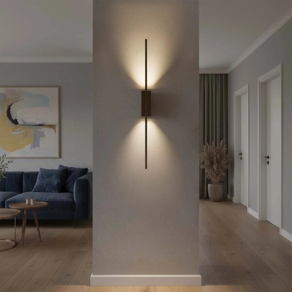 LED Nástěnné svítidlo AISHA LED/12W/230V 4000K 80 cm černá