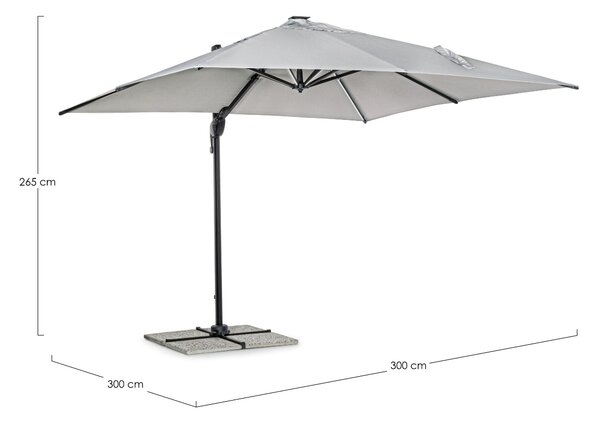 Bizzotto Slunečník Ines 300 x 300 cm