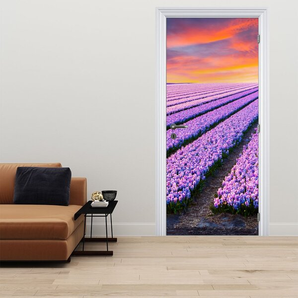 Fototapeta na dveře - Květinová farma (95x205cm)