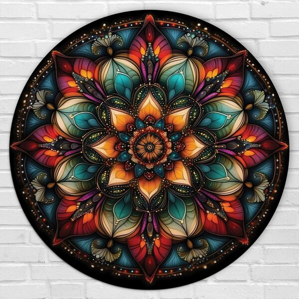 DUBLEZ | Barevný obraz - Mandala Světla | UV tisk, Premium
