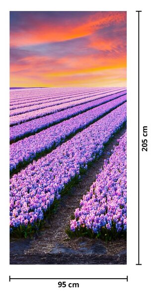 Fototapeta na dveře - Květinová farma (95x205cm)