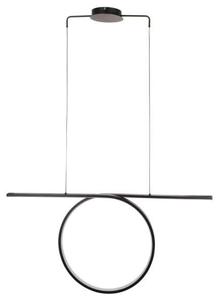 LED Lustr na lanku ODETTA LED/42W/230V 4000K černá