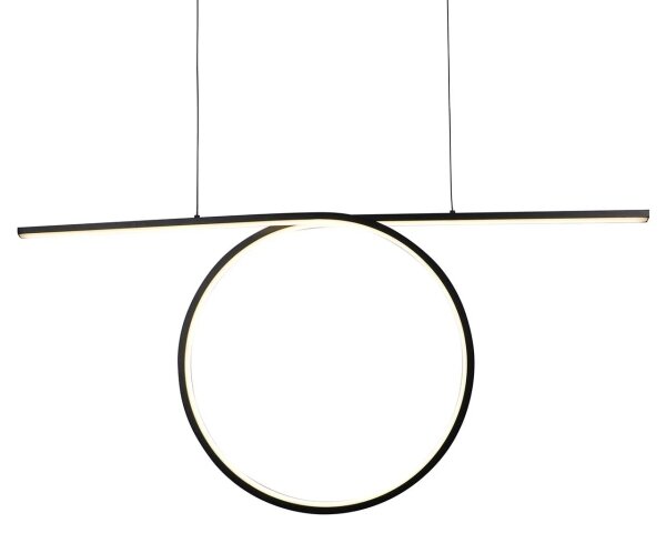 LED Lustr na lanku ODETTA LED/42W/230V 4000K černá
