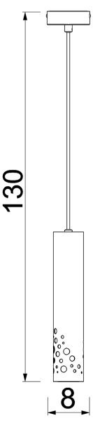 Lustr na lanku ALTRO 1xGU10/8W/230V béžová