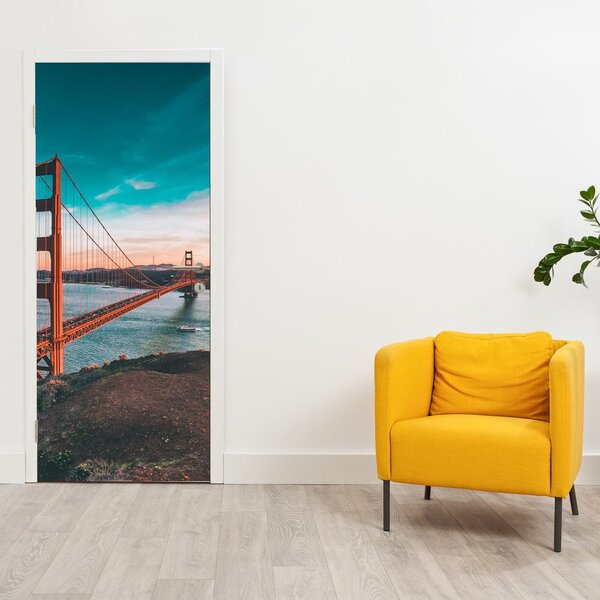 Fototapeta na dveře - Golden Gate (95x205cm)