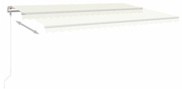 Automatická zatahovací markýza 500 x 350 cm krémová