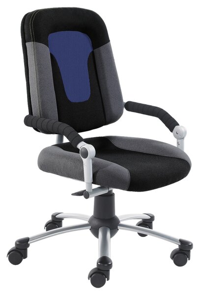 OTOČNÁ ŽIDLE PRO MLÁDEŽ, antracitová, modrá, černá Stylife - Online Only psací stoly & židle, Online Only