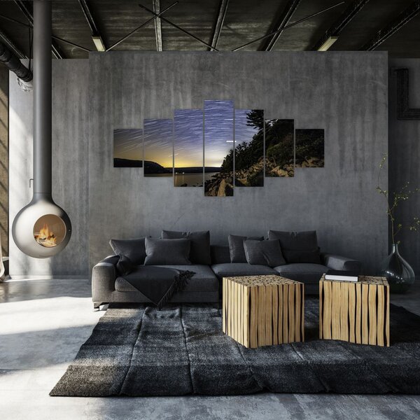 Obraz - obloha při západu slunce (210x100 cm)