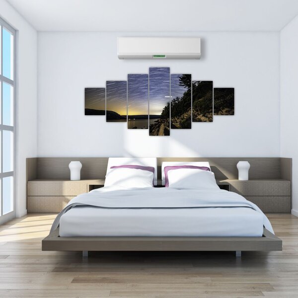 Obraz - obloha při západu slunce (210x100 cm)