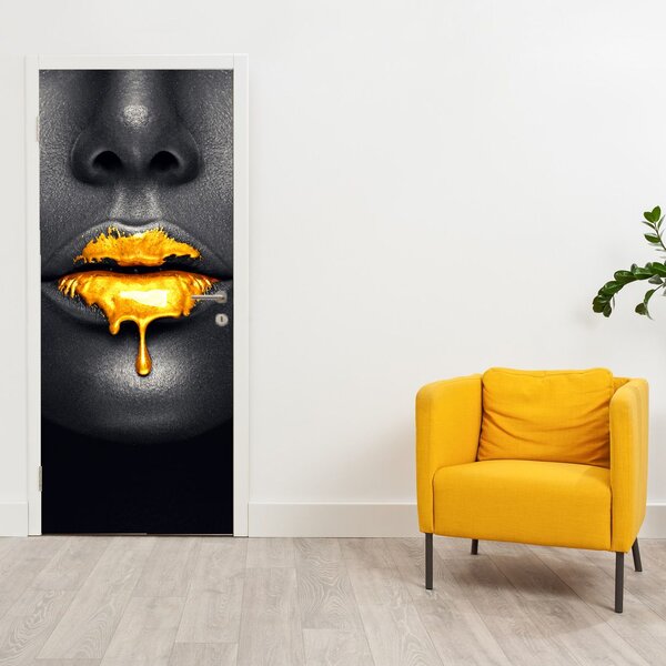 Fototapeta na dveře - Rty ženy (95x205cm)