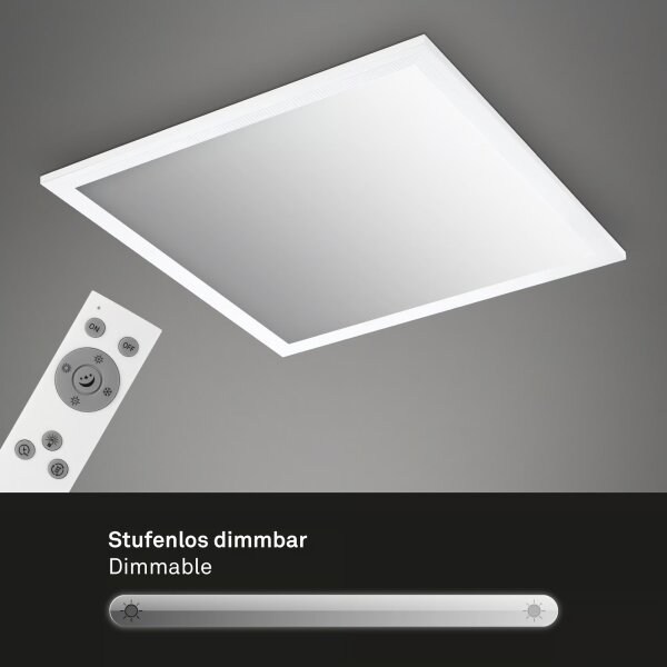 Brilo - LED Stmívatelné stropní svítidlo LED/21W/230V 38x38 cm bílá