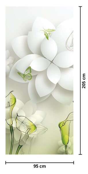 Fototapeta na dveře - Květy (95x205cm)
