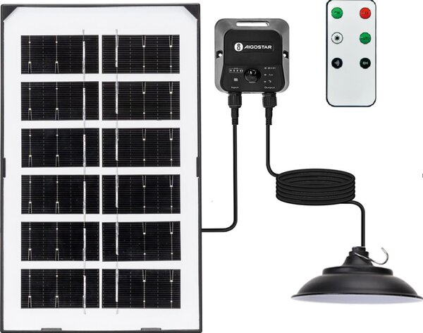 Aigostar - LED Solární lustr LED/35W/12V 3000 mAh 6500K pr. 15 cm