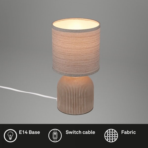 Brilo - Stolní lampa INO 1xE14/10W/230V hnědá