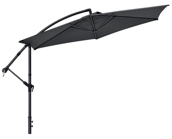 Juskys Slunečník Brazílie 300 cm - tmavě šedý