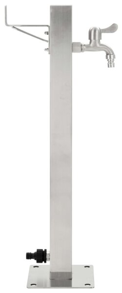 Zahradní sloupek na vodu nerezová ocel čtvercový 65 cm