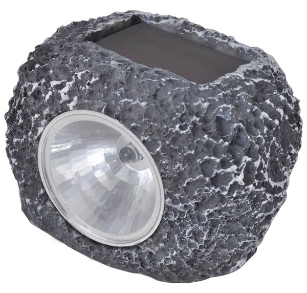 Zahradní solární LED bodovky tvar kamene 12 ks